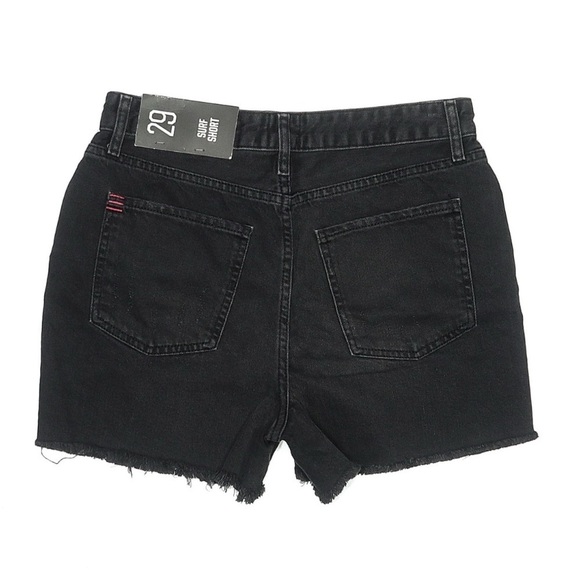 BDG Urban Outfitters Surf High-Waisted Denim Short Distressed Black Denim 29 - Picture 3 of 6